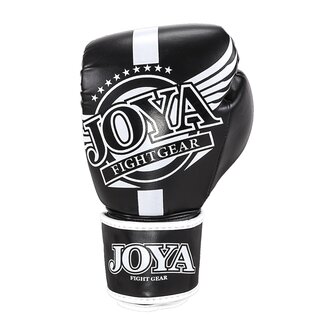 Junior Kickbokshandschoen Zwart Wit &ndash; Joya Fight Gear