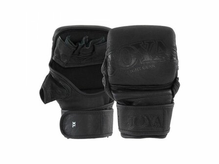 Joya &#039;FIGHT FAST&#039; leer MMA Handschoenen Match Grip Black