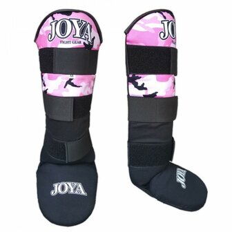 Joya Kickboks Scheenbeschermers &quot;Velcro Camo&quot; Roze