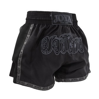 JOYA KICK-BOXING SHORT THAI (MESH +RIBBON) FADED BLACK