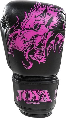 Joya Dragon Kickbokshandschoenen PU - Zwart - Roze