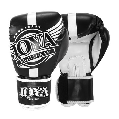 Junior Kickbokshandschoen Zwart Wit – Joya Fight Gear