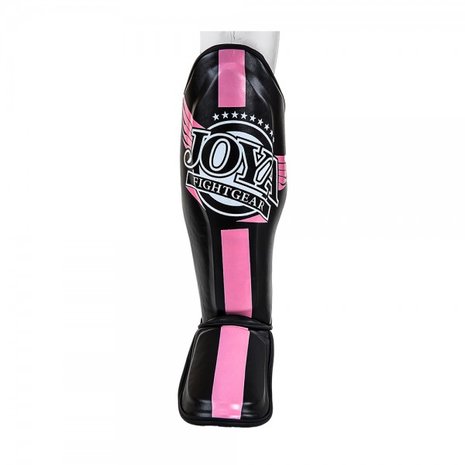 JOYA KICK-BOXING SHINGUARDS SKINTEX  "JUNIOR" PINK/BLACK